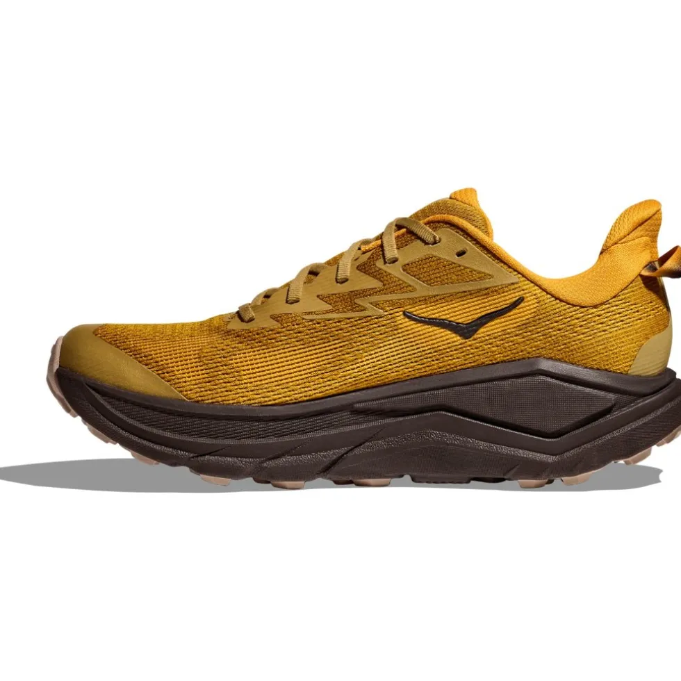 Hoka Challenger 8 Hardloopschoenen Heren - mustard seed / zwart