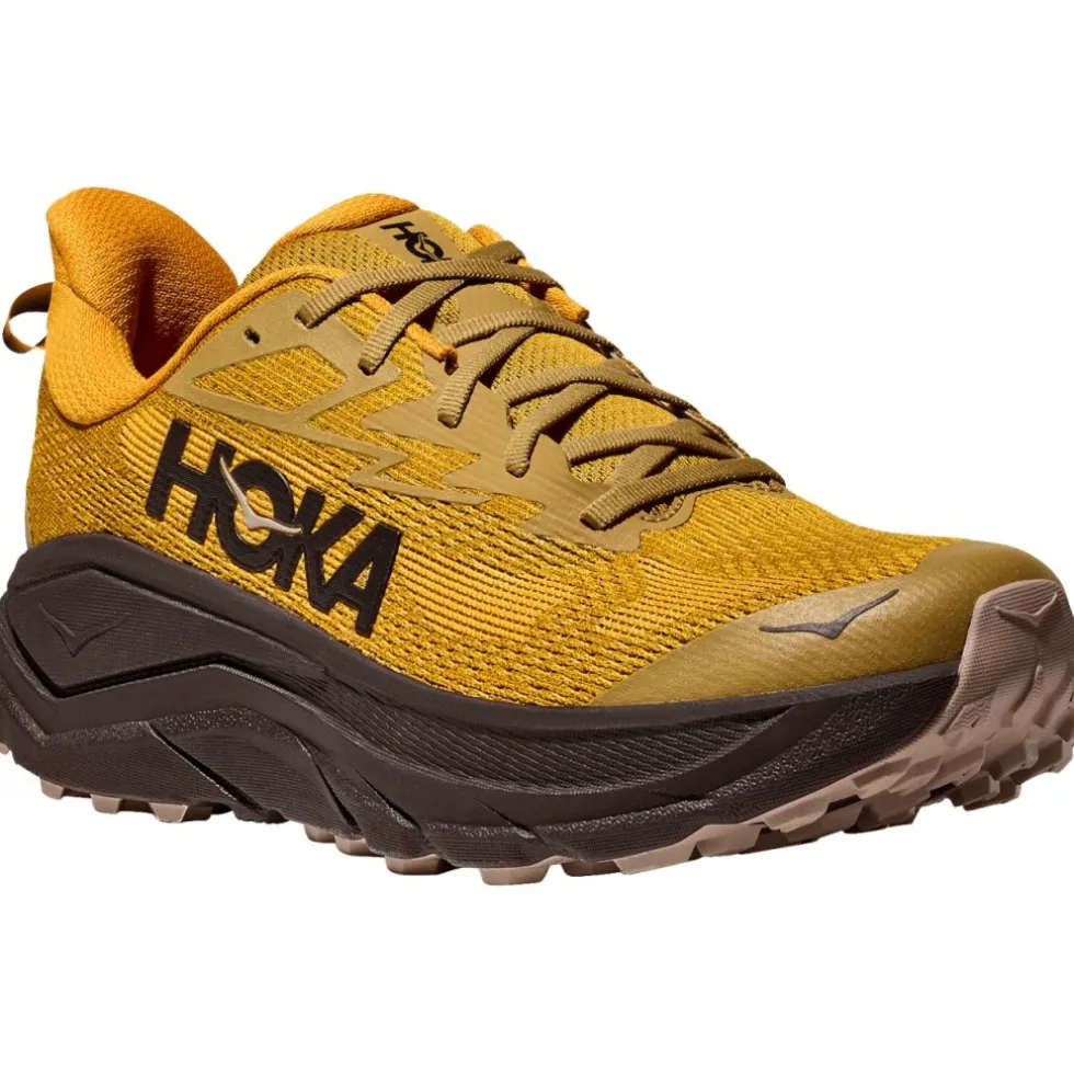 Hoka Challenger 8 Hardloopschoenen Heren - mustard seed / zwart
