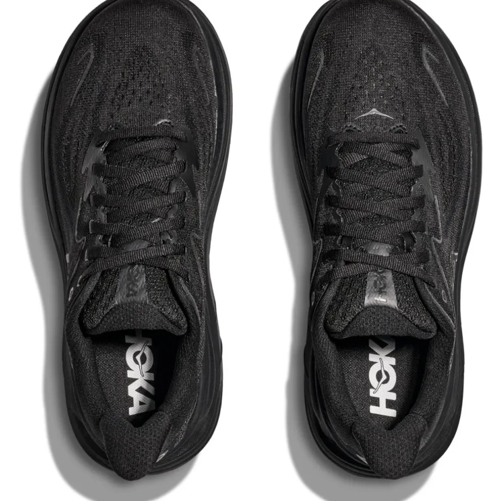 Hoka Clifton 10 Hardloopschoenen Heren - zwart / zwart