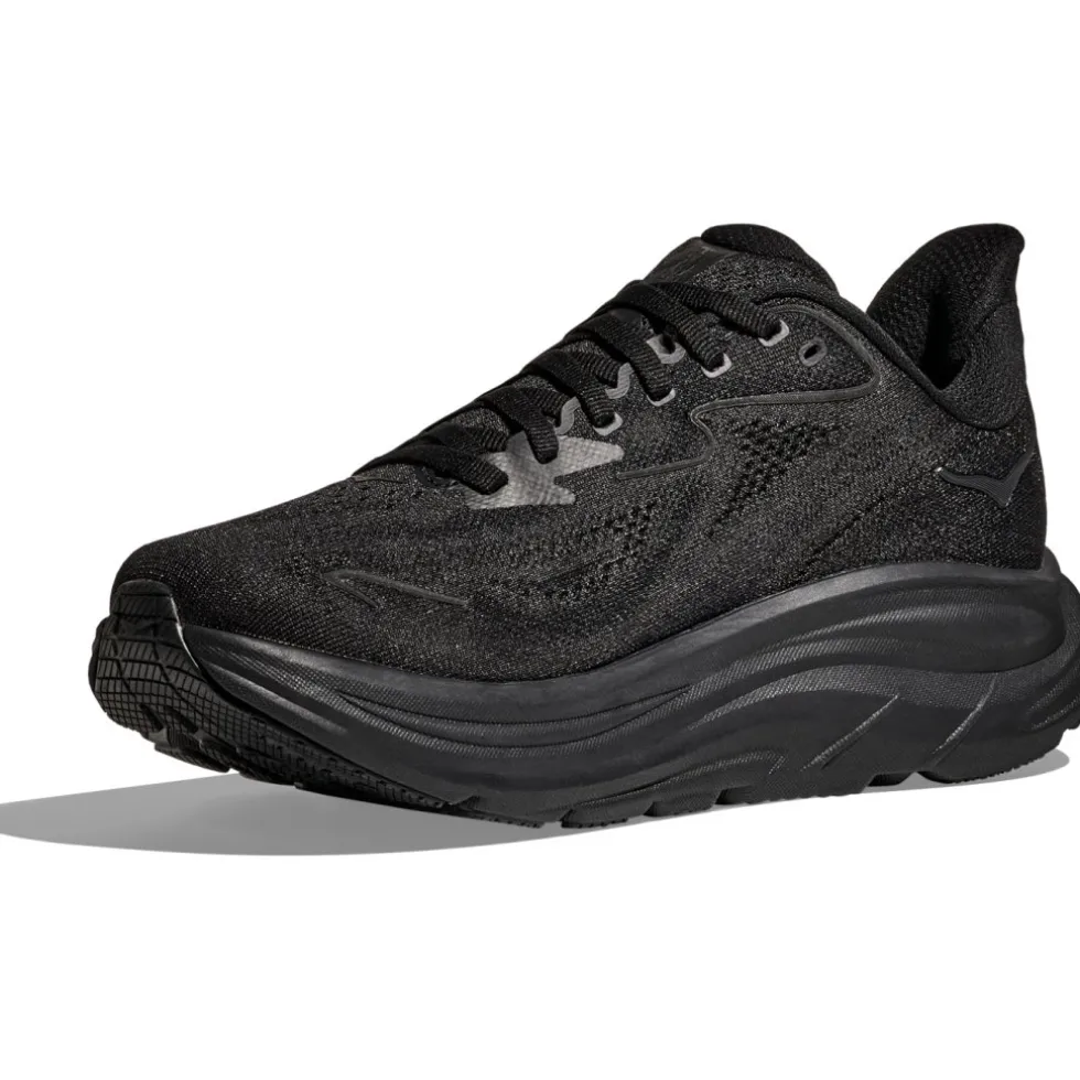 Hoka Clifton 10 Hardloopschoenen Heren - zwart / zwart
