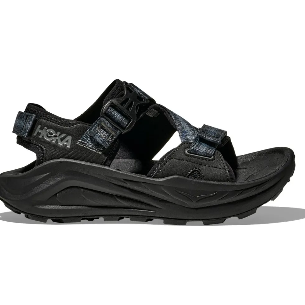 Hoka Infini Hike TC Sandalen Dames - zwart / zwart