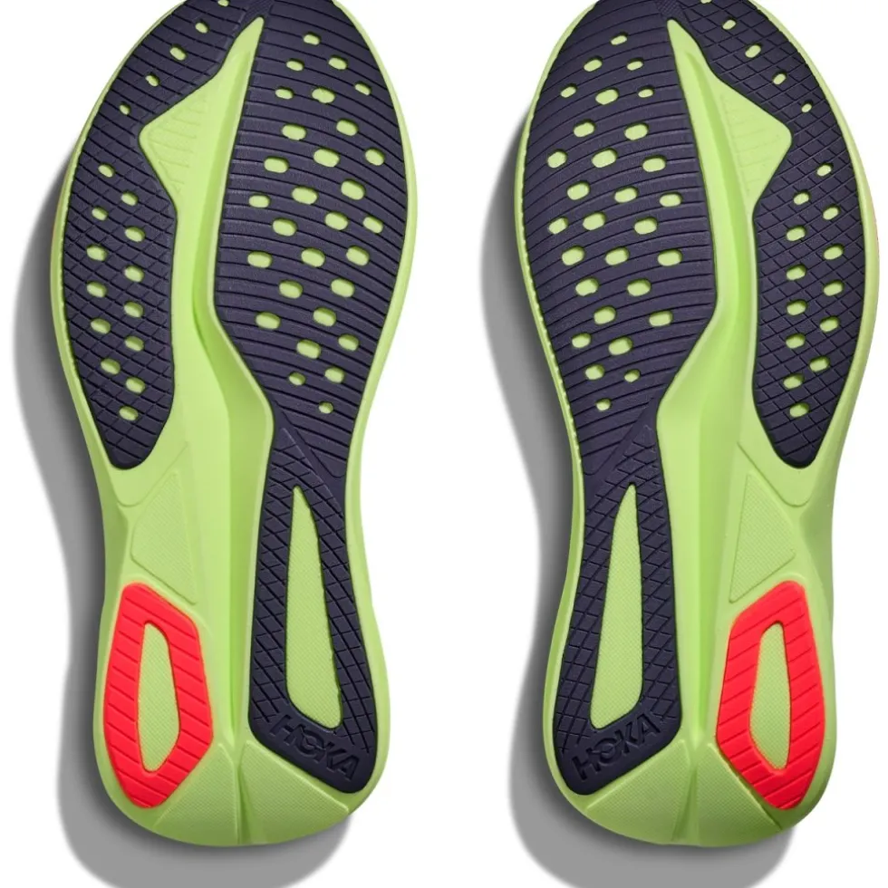 Hoka Mach 7 Hardloopschoenen Heren - frost / neon yuzu