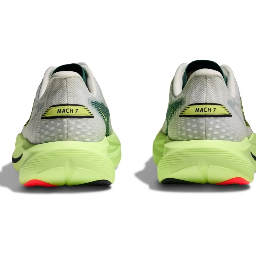 Hoka Mach 7 Hardloopschoenen Heren - frost / neon yuzu