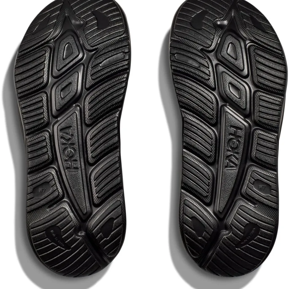Schoenen < Hoka Ora Athletic Slide Schoenen Unisex - zwart / wit