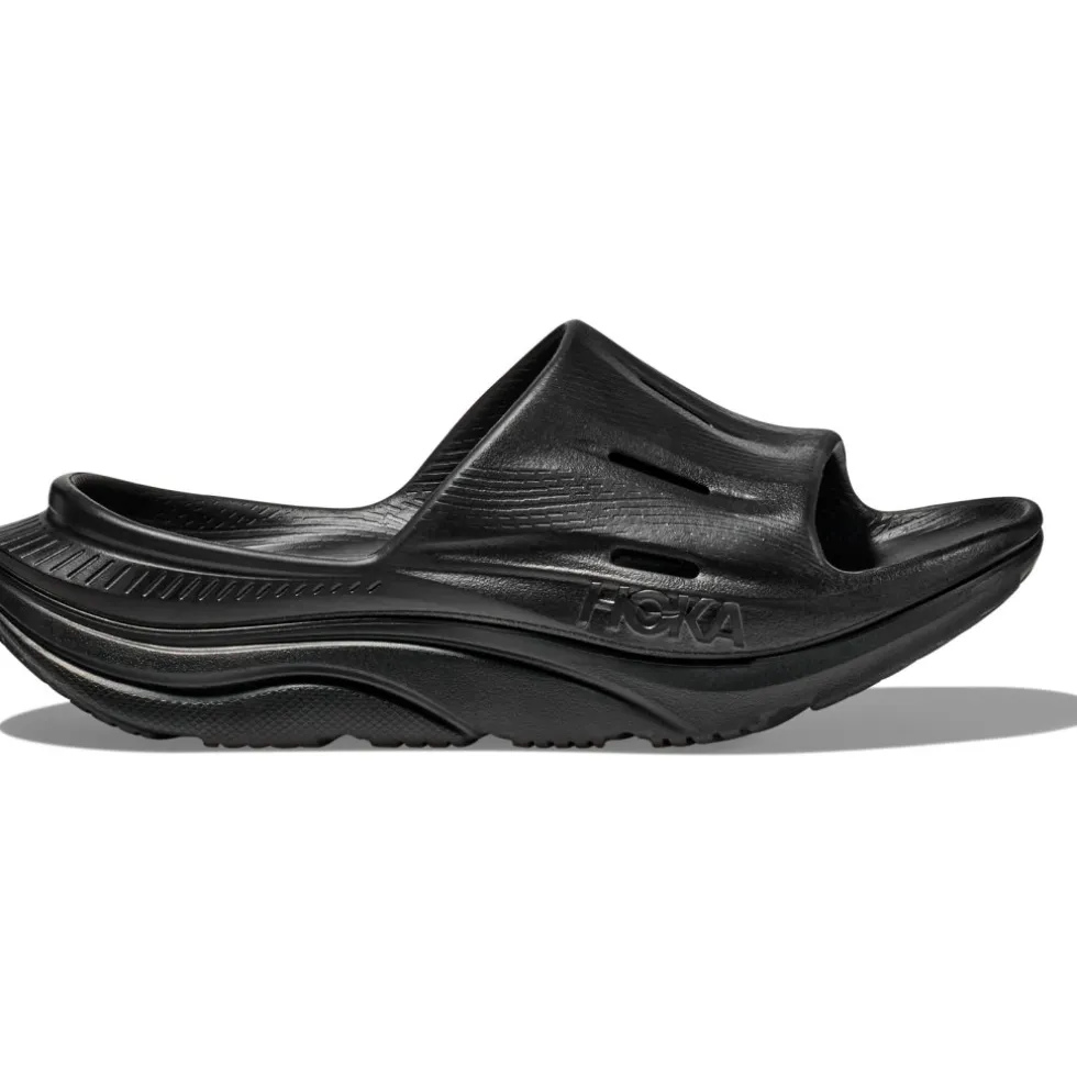 Hoka Ora Recovery Slide 3 Badslippers Unisex - zwart / zwart