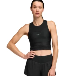 Hoka Race Day Sport-BH Dames - zwart / zwart