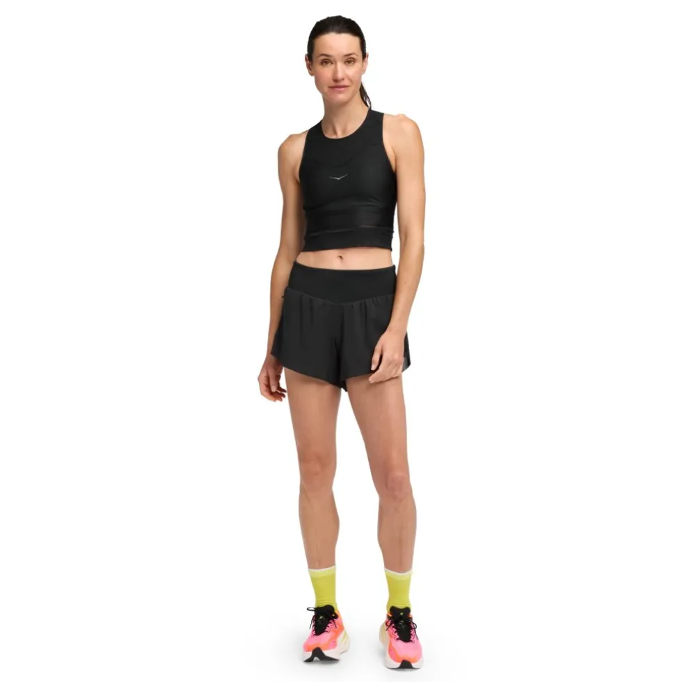 Hoka Race Day Sport-BH Dames - zwart / zwart