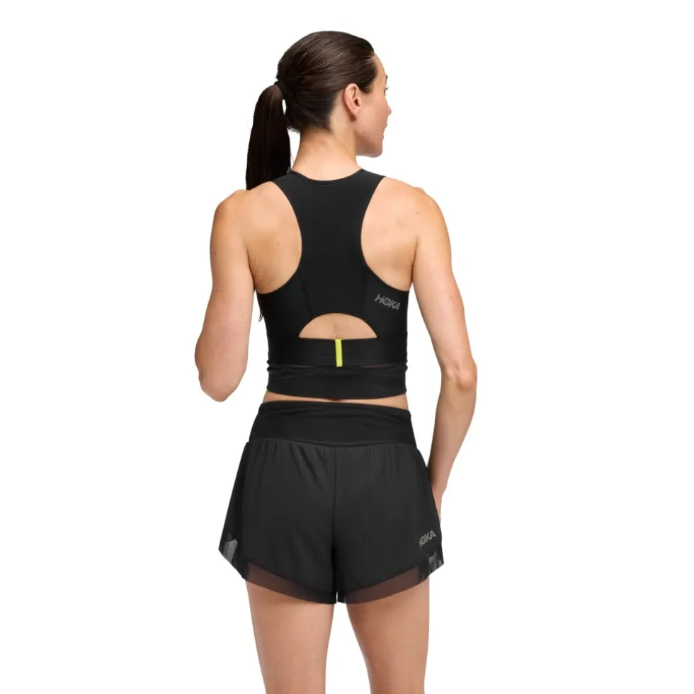 Hoka Race Day Sport-BH Dames - zwart / zwart