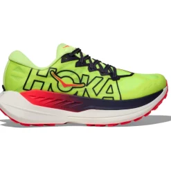 Hoka Rocket X Trail Running Schoenen Heren - neon yuzu / neon flame