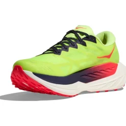 Hoka Rocket X Trail Running Schoenen Heren - neon yuzu / neon flame