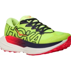Hoka Rocket X Trail Running Schoenen Heren - neon yuzu / neon flame