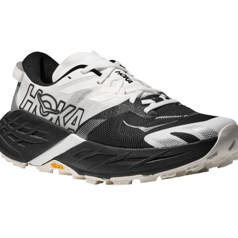 Hoka Speedgoat 7 Hardloopschoenen Heren - black / white