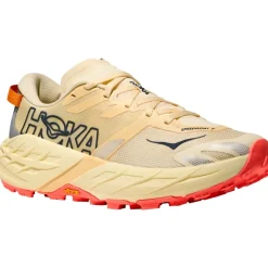Hoka Speedgoat 7 Hardloopschoenen Vrouwen - vintage yellow / neon flame