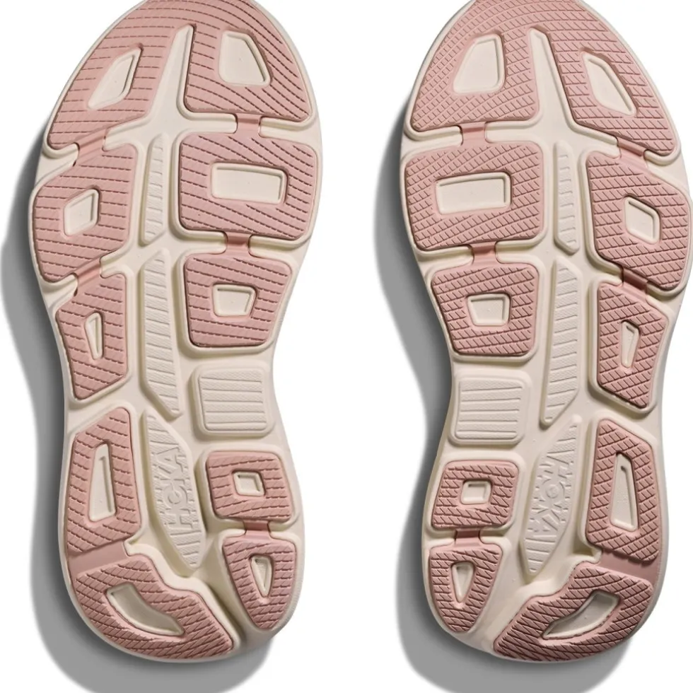 Hoka Bondi 9 Hardloopschoenen Dames - oat milk / rose gold