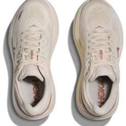 Hoka Bondi 9 Hardloopschoenen Dames - oat milk / rose gold