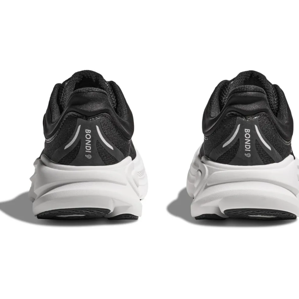 Hoka Bondi 9 Hardloopschoenen Dames - zwart / wit