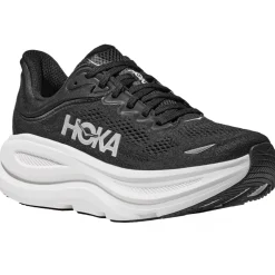 Hoka Bondi 9 Hardloopschoenen Dames - zwart / wit