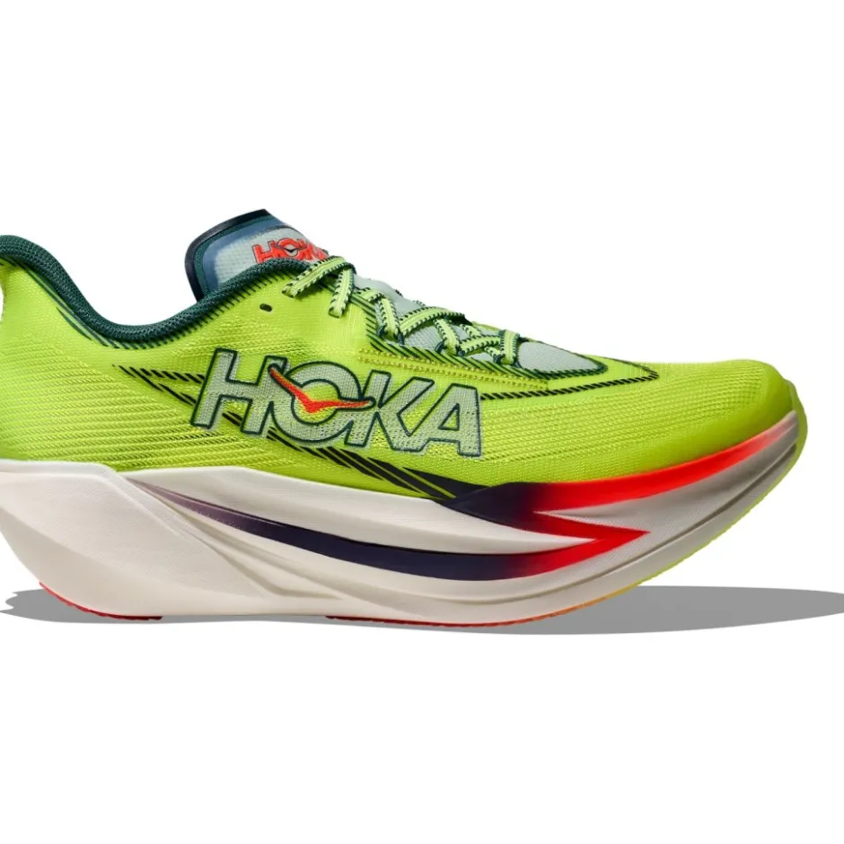 Hardloopschoenen Voor Op De Weg < Hoka Cielo X 1 3.0 Hardloopschoenen Unisex - neon yuzu / thyme