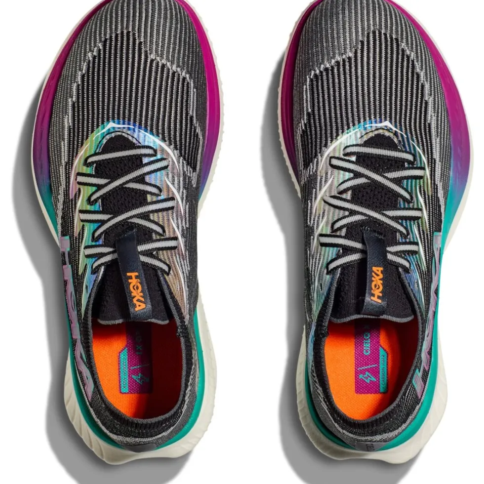 Hoka Cielo X 1 Hardloopschoenen Unisex - zwart / electric aqua