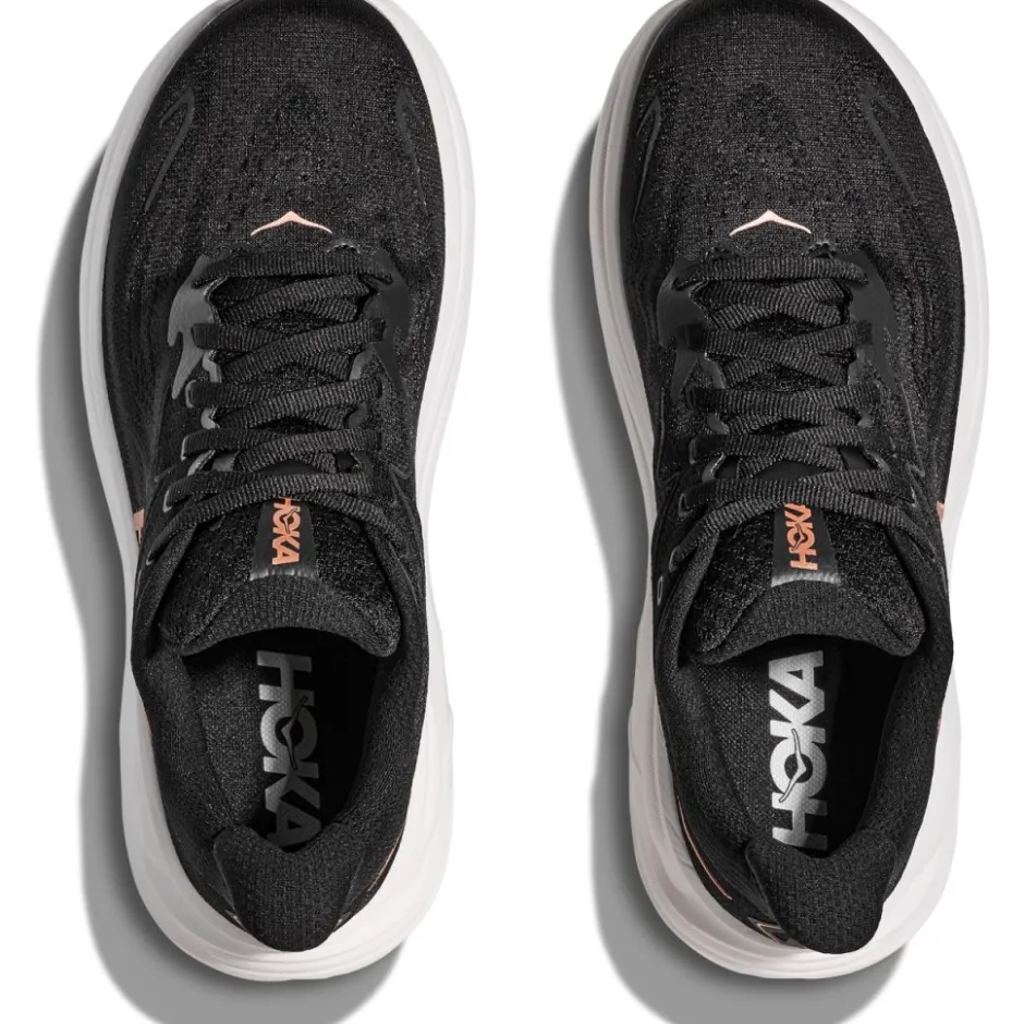 Hardloopschoenen Voor Op De Weg|Schoenen < Hoka Clifton 10 Hardloopschoenen Dames - zwart / rose gold