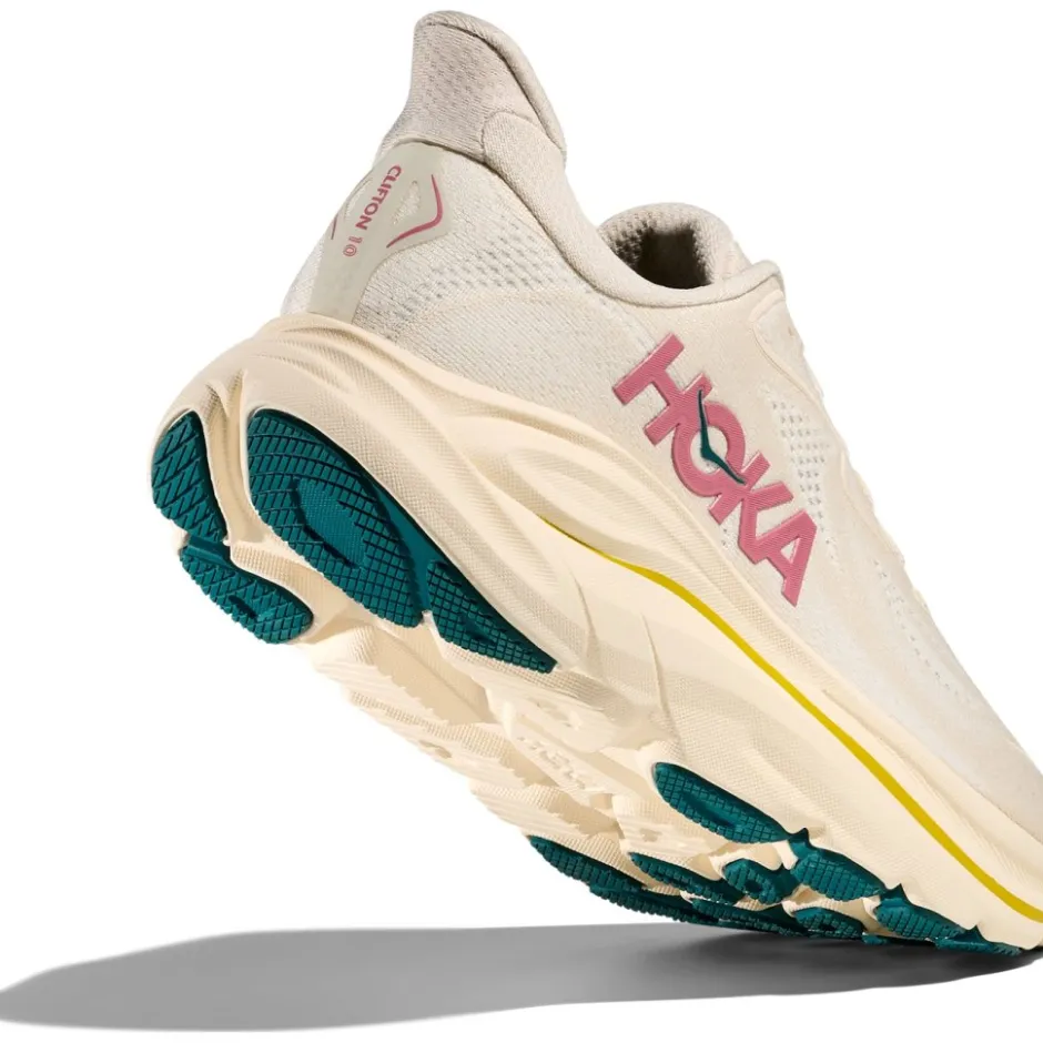 Hardloopschoenen Voor Op De Weg|Schoenen < Hoka Clifton 10 Hardloopschoenen Dames - birch / alabaster