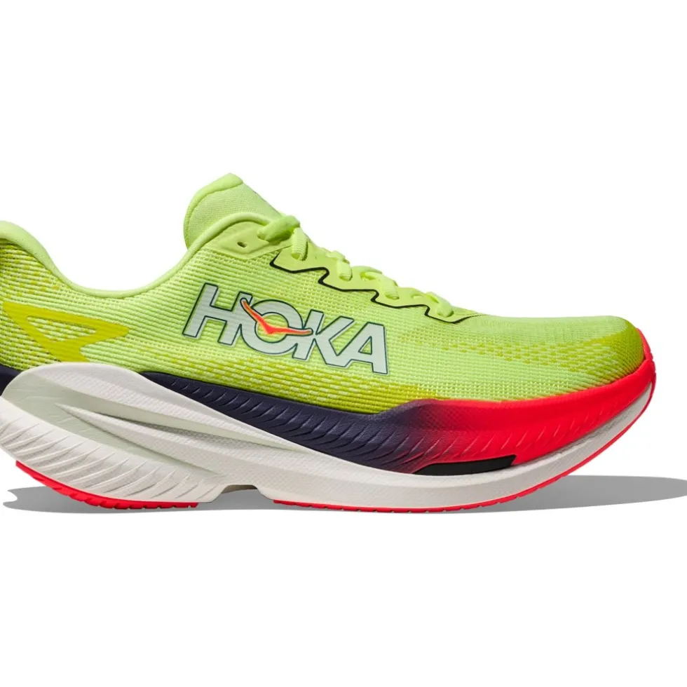 Hoka Mach X 3 Hardloopschoenen Heren - neon yuzu / squid ink