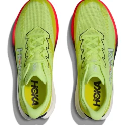 Hoka Mach X 3 Hardloopschoenen Heren - neon yuzu / squid ink