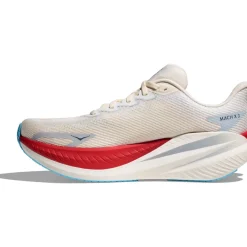 Hardloopschoenen Voor Op De Weg|Hardloopschoenen Heren < Hoka Mach X 3 Hardloopschoenen Heren - wit / alabaster