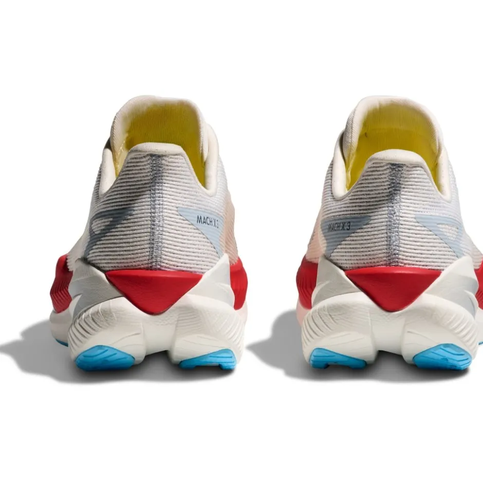 Hardloopschoenen Voor Op De Weg|Hardloopschoenen Heren < Hoka Mach X 3 Hardloopschoenen Heren - wit / alabaster