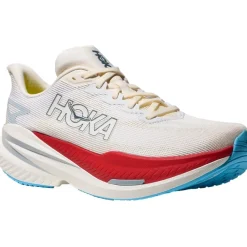 Hardloopschoenen Voor Op De Weg|Hardloopschoenen Heren < Hoka Mach X 3 Hardloopschoenen Heren - wit / alabaster