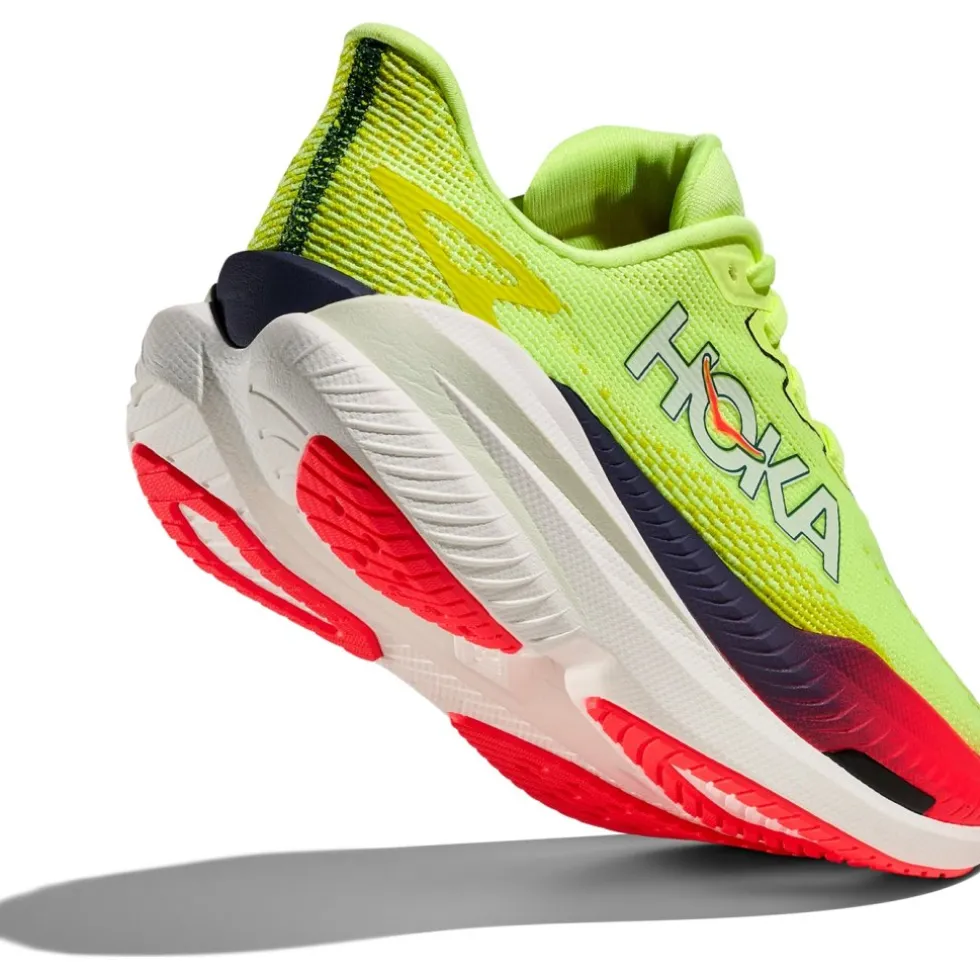 Hoka Mach X 3 Hardloopschoenen Dames - neon yuzu / squid ink