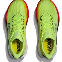 Hoka Mach X 3 Hardloopschoenen Dames - neon yuzu / squid ink