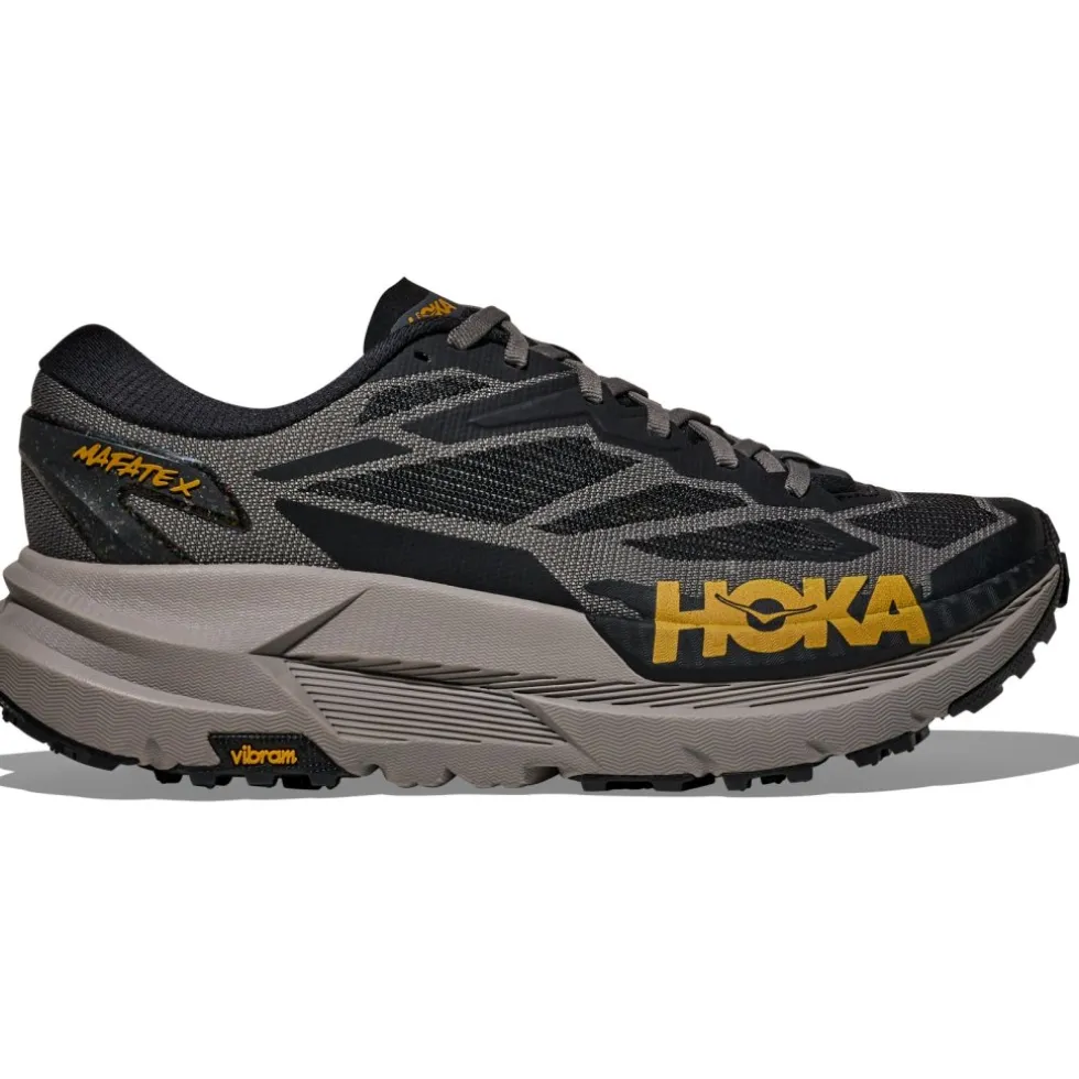Hoka Mafate X Hardloopschoenen Heren - zwart / cement