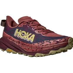 Hoka Speedgoat 6 Hardloopschoenen Dames - rouge / black cherry