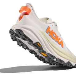 Hoka Speedgoat 6 Hardloopschoenen Heren - wit / neon tangerine