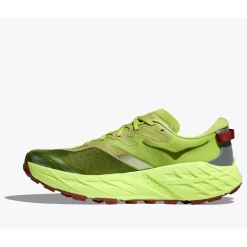 Hardloopschoenen Heren|Trailrunning Schoenen < Hoka Speedgoat 7 Hardloopschoenen Heren - kiwi / neon yuzu