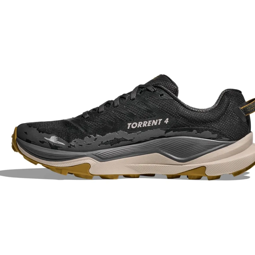 Hoka Torrent 4 Hardloopschoenen Heren - zwart / asphalt grey