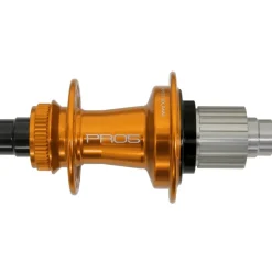 Hope Pro 5 Achterwielnaaf - Centerlock - 12x142mm | Shimano Micro Spline - oranje