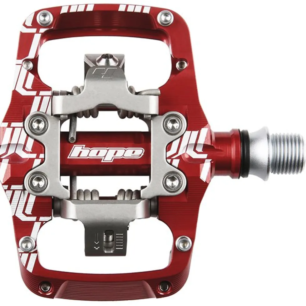 Hope Union Trail Clipless Pedals - red
