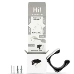 Muurbeugels < Hornit CLUG PLUS Wall Rack (70-81mm / 2,7-3,2") - white/black