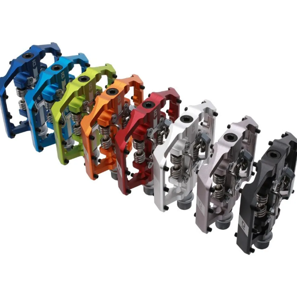 HT D1 DUO Klikpedalen / Platformpedalen - zilver