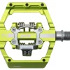 HT D1 DUO Klikpedalen / Platformpedalen - apple green