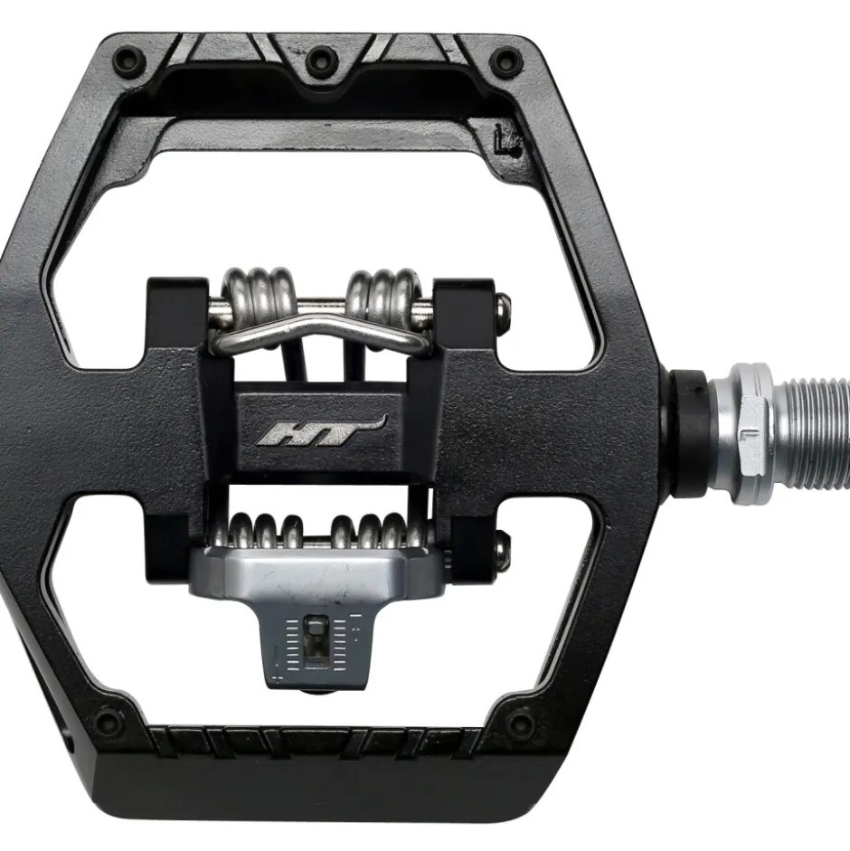 Klikpedalen|Combi Pedalen < HT Components HT GD1 Duo Klikpedalen / Platformpedalen - zwart