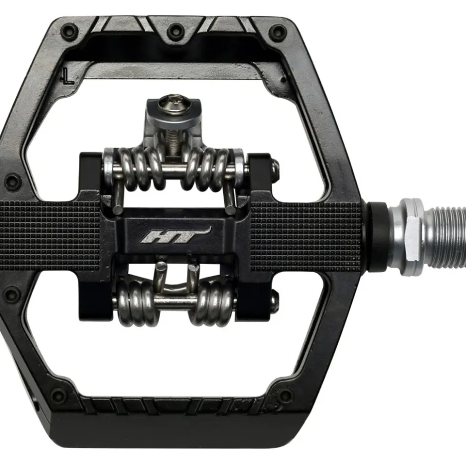 Klikpedalen|Combi Pedalen < HT Components HT GD1 Duo Klikpedalen / Platformpedalen - zwart