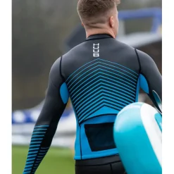 Neopreen Kleding|Neopreen Kleding < HUUB Deign Aluna Neopreen Boventuk et Lange ouwen - zwart/blauw