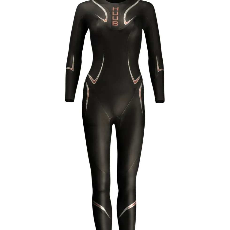 HUUB Design TC Performance 3:3 Wetsuit Dames - zwart/oranje