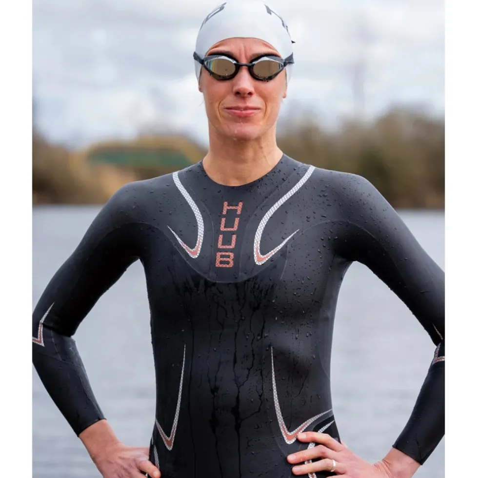 HUUB Design TC Performance 3:3 Wetsuit Dames - zwart/oranje