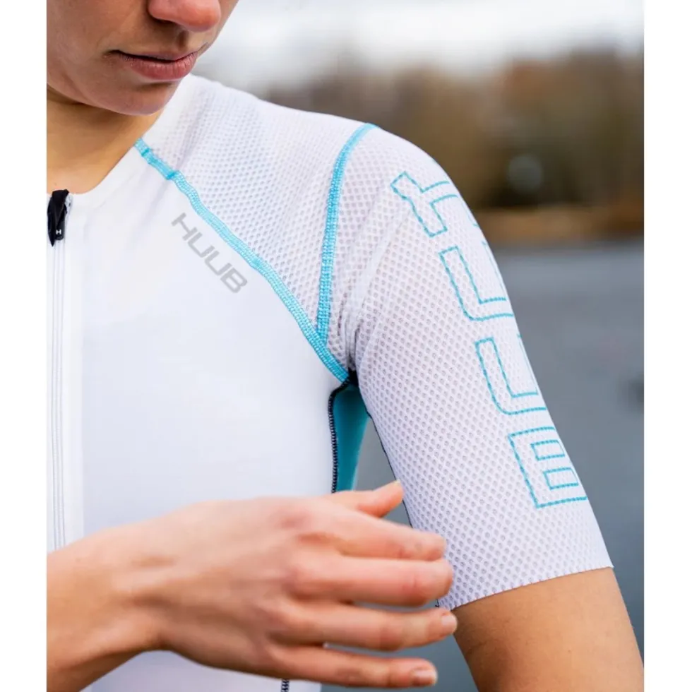 HUUB Design Anemoi 2 SUB22 Trisuit Dames - black/white/aqua