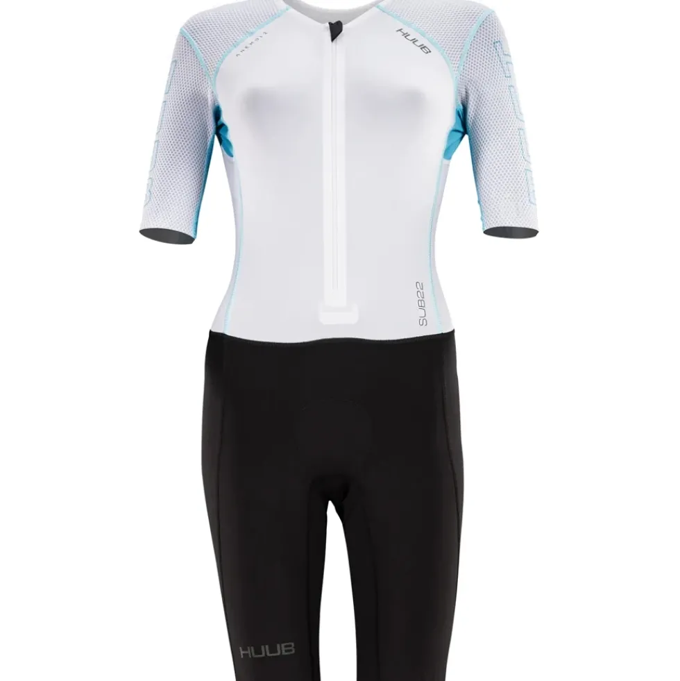 HUUB Design Anemoi 2 SUB22 Trisuit Dames - black/white/aqua