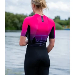 HUUB Design Collective Trisuit Dames - black/rose fade